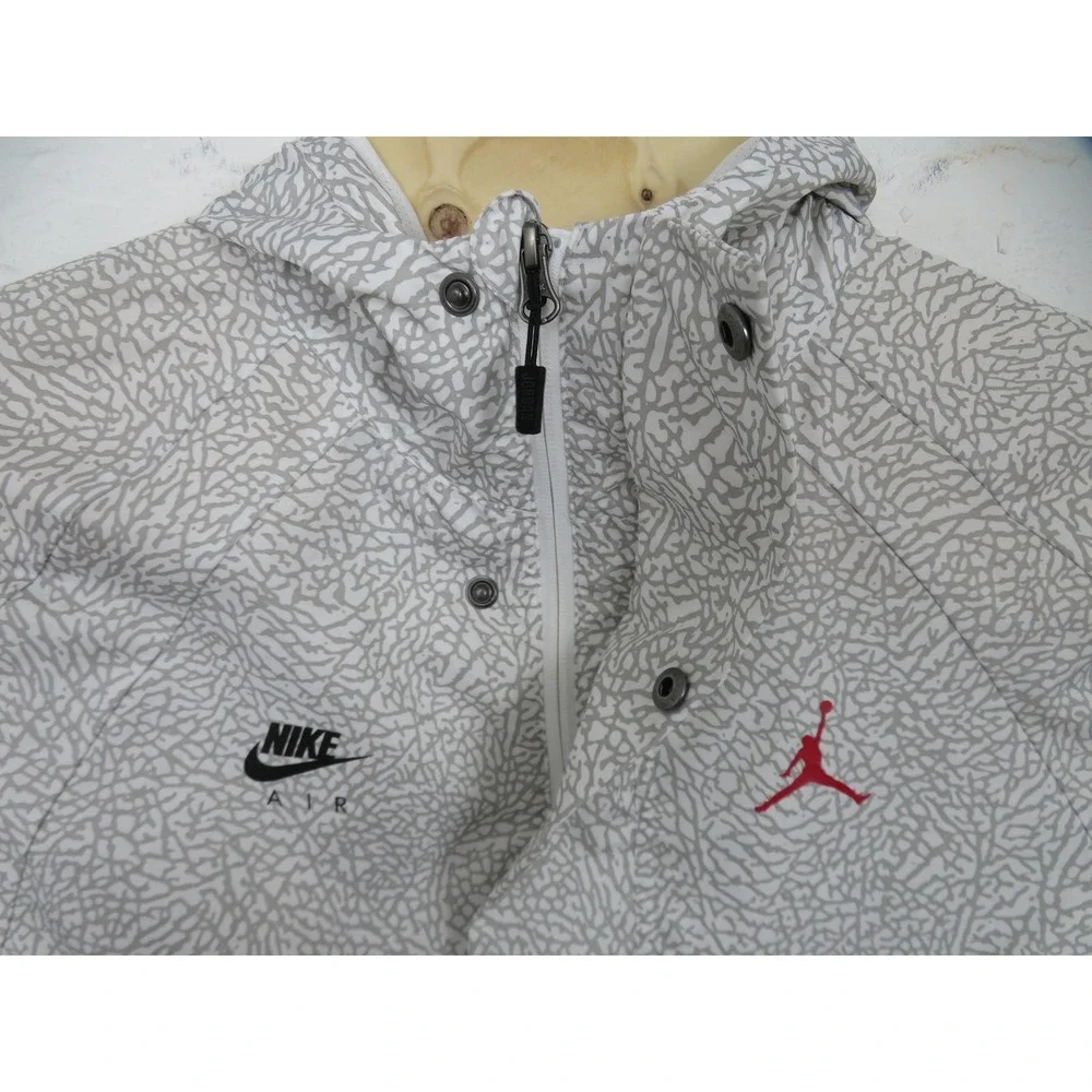 Nike Air Jordan 1988 Wings Anorak Mens L Windbreaker White Cement AJ0428 Retro 3